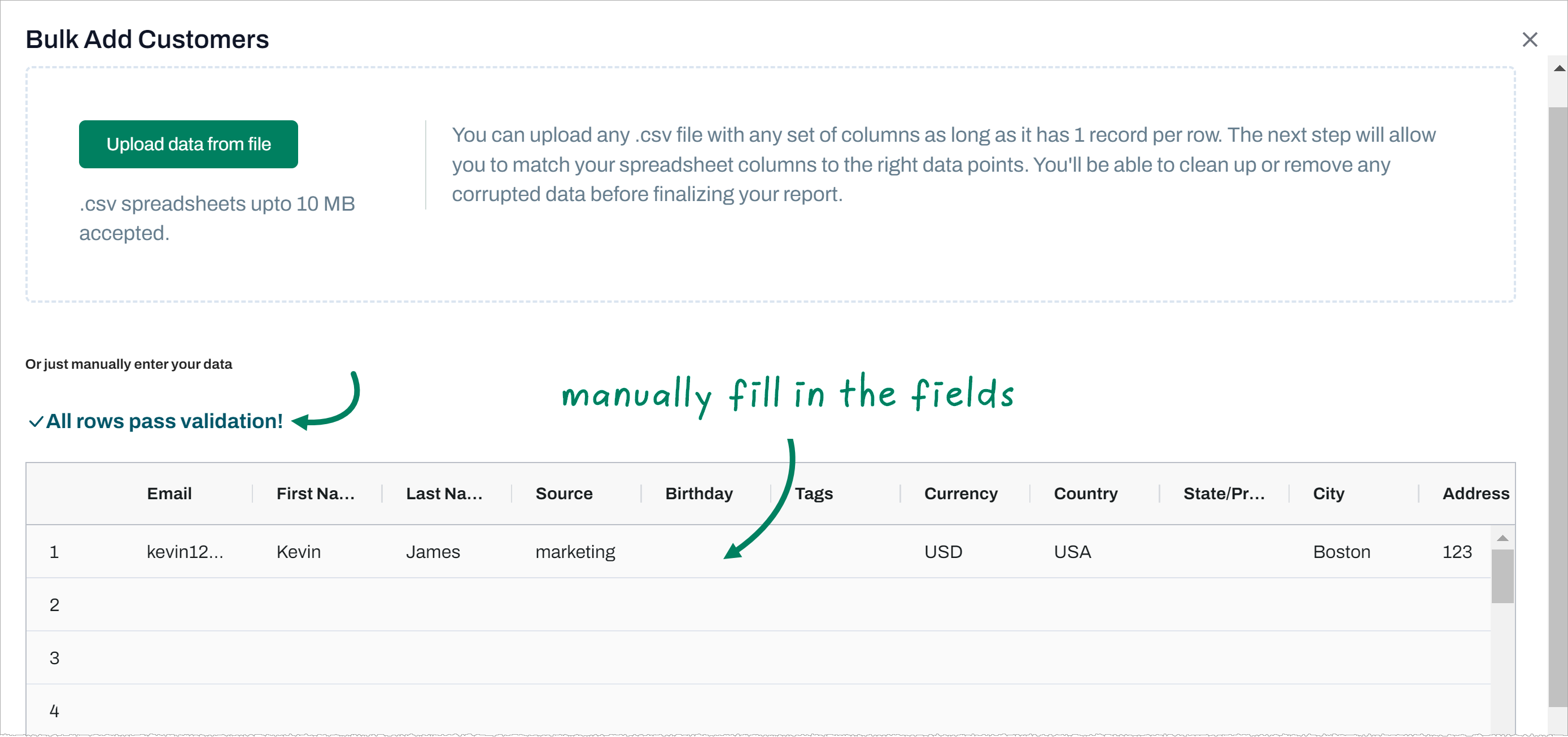 tinyEmail enter subscriber email