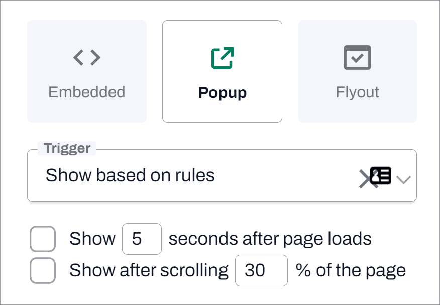 add form trigger delay