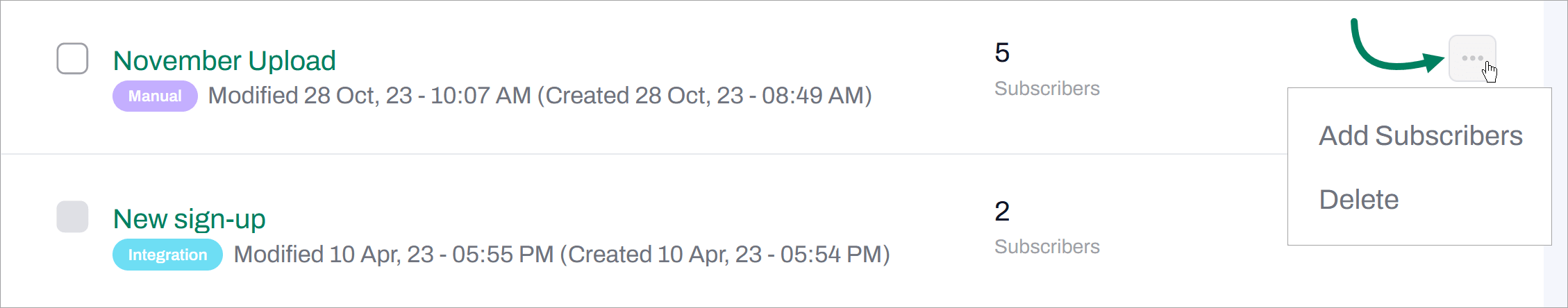 cick the link to manually upload subs